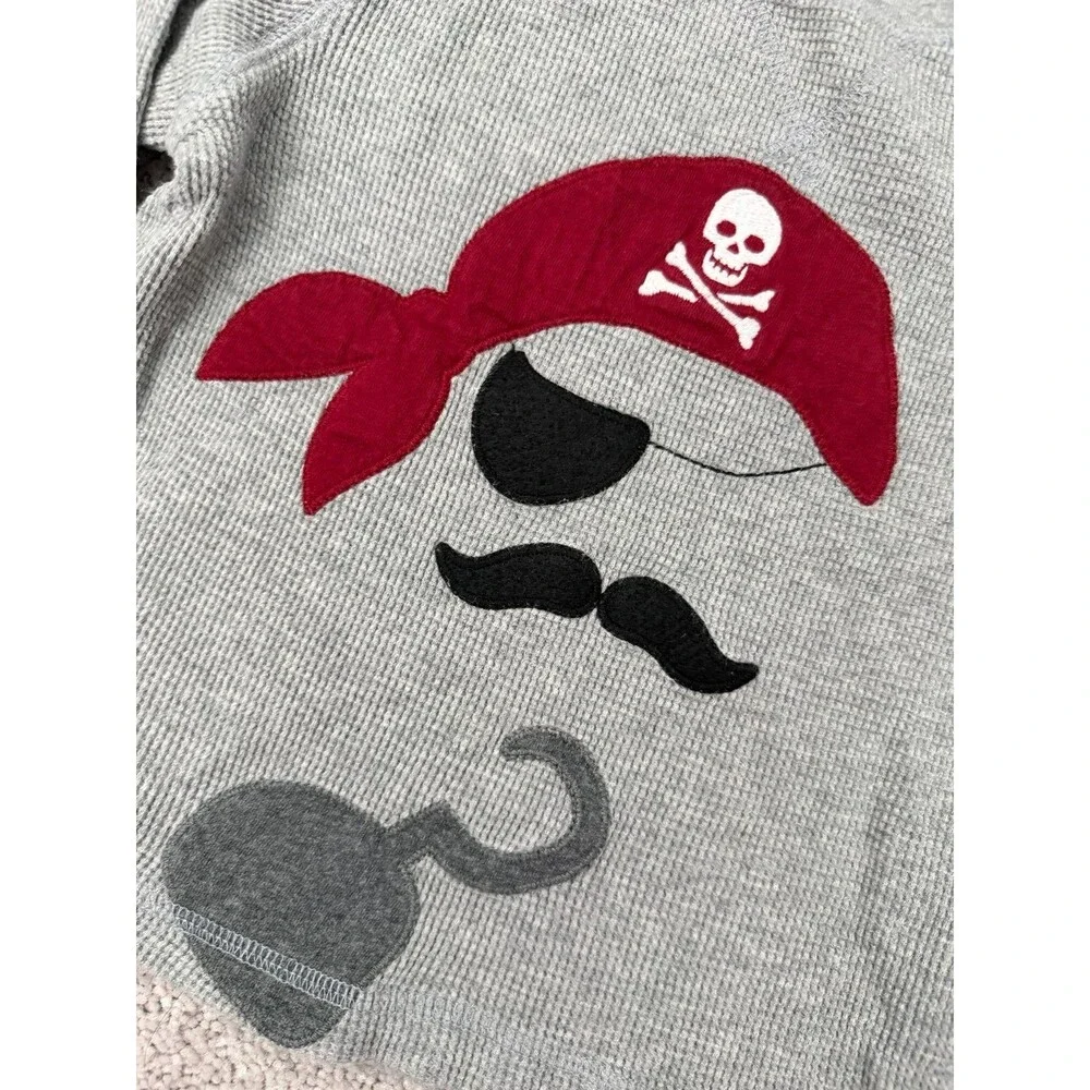 Vintage Gymboree Pirate Waffle Knit Long Sleeve Shirt Boys Size 3